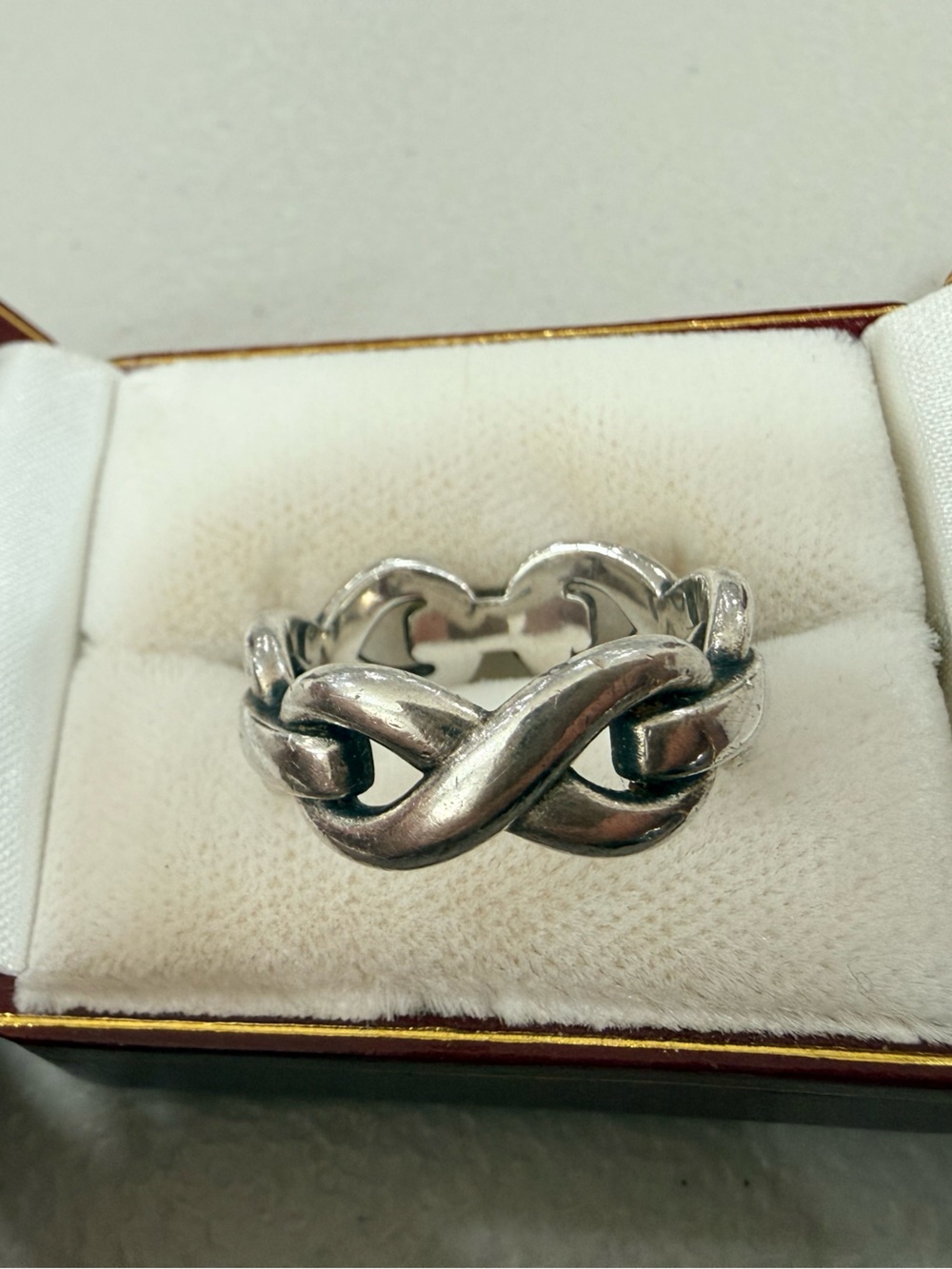 Retired James Avery Sterling Silver Infinity Ring - Silver